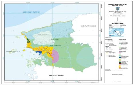 Peta Rencana Pola Ruang Kota Sorong Rtrw Issuu