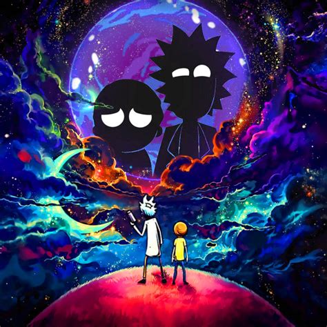 700x700 Rick And Morty In Outer Space 700x700 Resolution Wallpaper Hd
