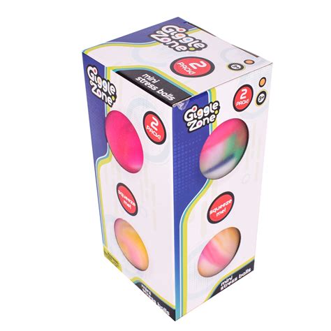 Giggle Zone Mini Stress Balls 2 Pack Of Fidget Sensory Toys Unisex Ages 3