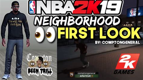 Nba 2k19 First Look The Neighborhood My Name Is On The Wall Of