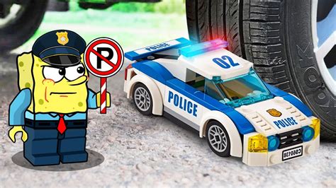 Stopp Noo Crushing Lego Spongebob Police Vs Police Car Crushing