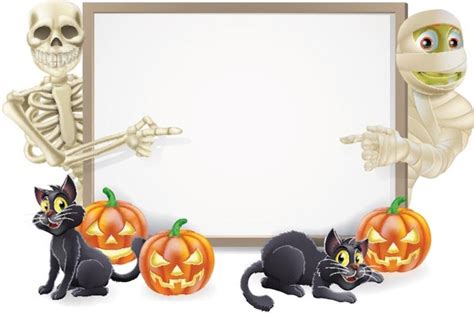 Download Vektor Skeleton Dan Mumi Dengan Banner Halloween Poster Mockup-vektor Banner-vektor Gratis ...