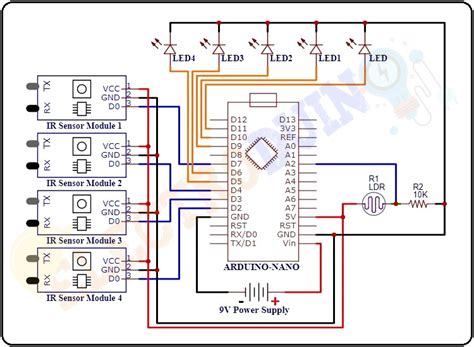 Smart Street Light Using Arduino Circuit Diagram Wiring Diagram And