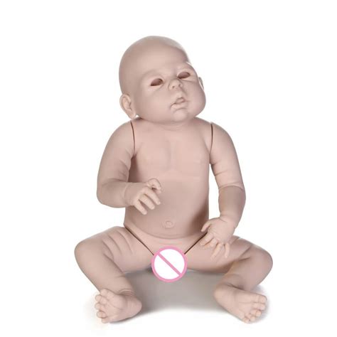Soft Silicone Vinyl Full Body Anatomically Correct Unpainted Reborn Doll Kit Diy Doll Body Kit
