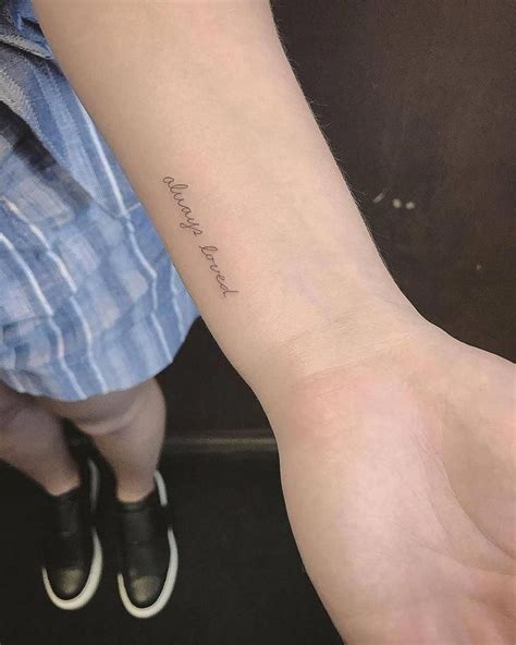Word Wrist Tattoo Fonts Meaningfulwristtattooinspiration In 2020