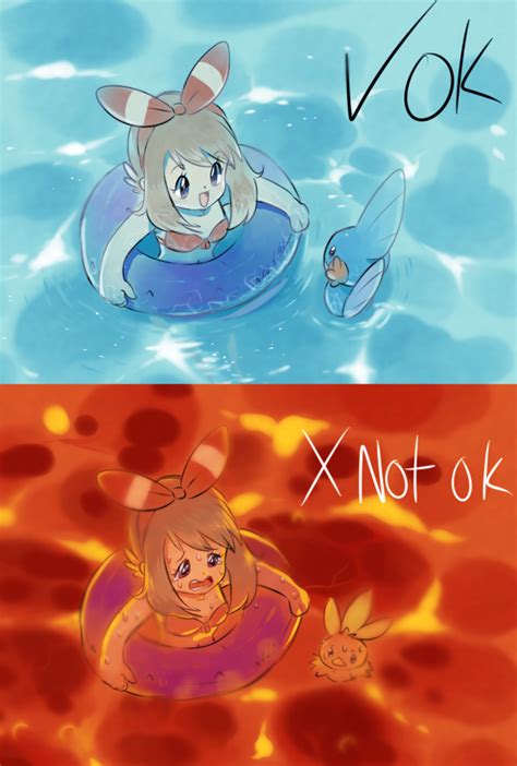 May Tried To Swim In Lava Pokémon Know Your Meme