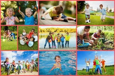 Los juegos recreativos pueden realizarse al aire libre o bajo techo, en campo abierto o en sectores delimitados. Divertido parque infantil al aire libre para un verano ...