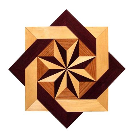 Pid Floors Star Medallion Unfinished Decorative Wood Floor Inlay Ms002
