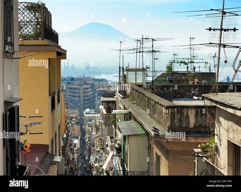 Alley Among The Crowded Neighborhoods Of Naples Italy Stock Photo Alamy