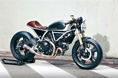 This Custom Ducati Scrambler Is A Sleek Cafe Racer American Luxury