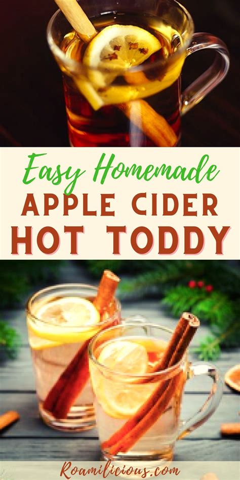 Best Ever Homemade Apple Cider Hot Toddy Recipe Roamilicious Apple Cider Hot Toddy Hot