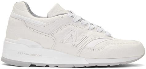 New Balance For Men Fw22 Collection Sneakers New Balance White Leather Sneakers