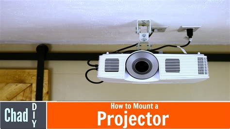 I decided to make one myself. How to Mount a Projector - YouTube