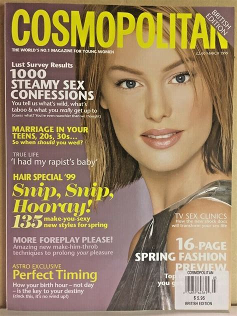 cosmopolitan uk march 1999 1000 steamy sex confessions magazin