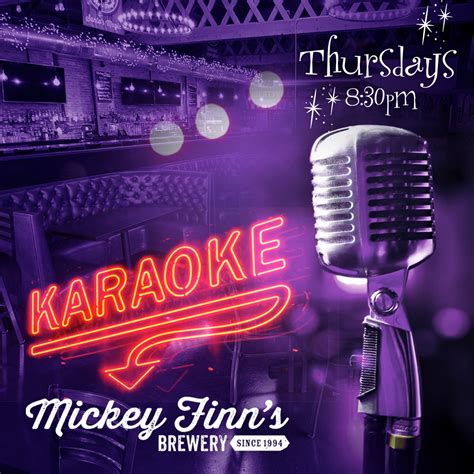 Karaoke Thursdays - Mickey Finns Brewery