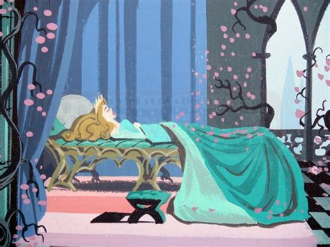 sleeping beauty in softness said to be within the portfolio of legendary eyvind earle