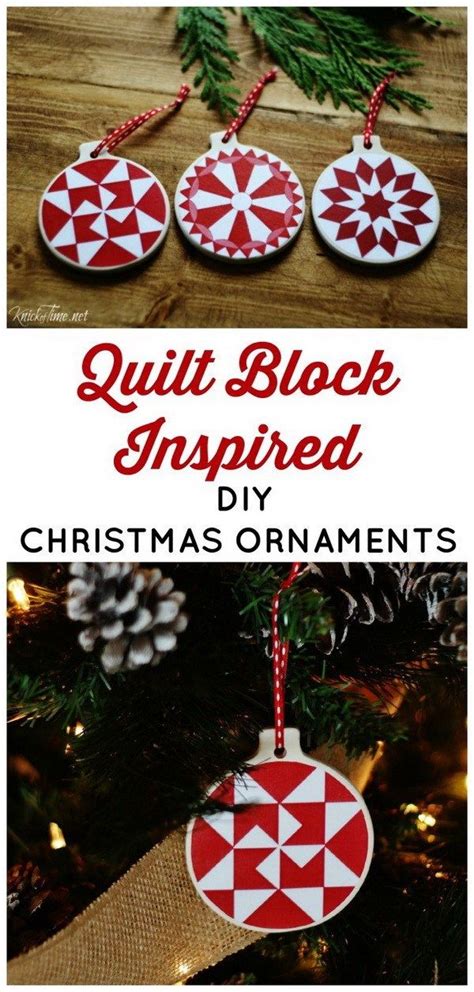 20 Diy Christmas Ornament Tutorials And Ideas Quilted Christmas