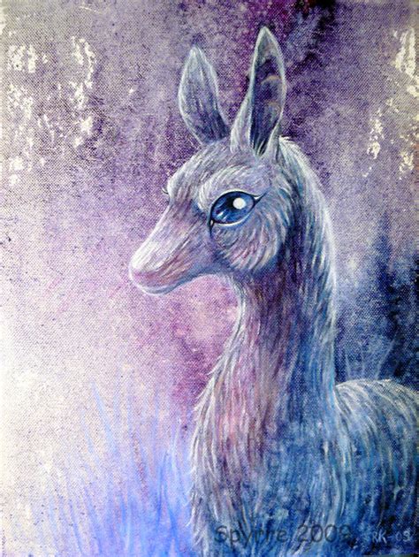 Purple Deer By Spyrre On Deviantart