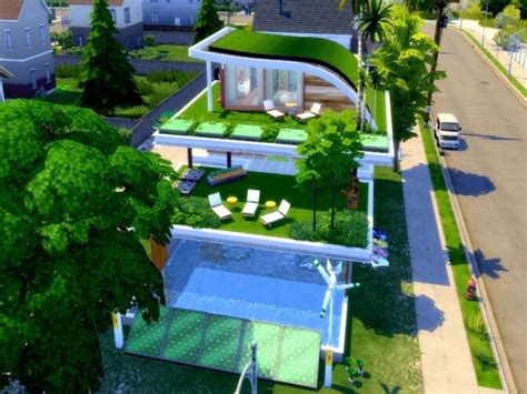 Eco Modern House By Genkaiharetsu At Tsr Sims 4 Updates