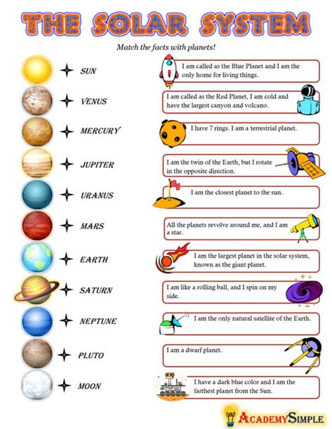 Solar System Worksheets With Answers