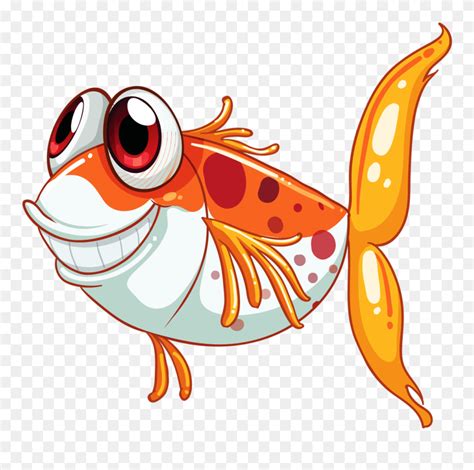 Smiling Fish Black Clipart Svg Transparent 4 Sea Life Cartoons Png