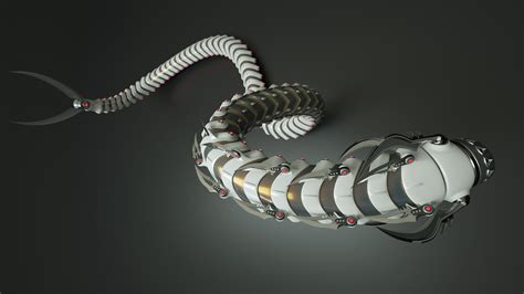 3d Model Snake Robot Concept Rigged And Ready For Animation 3d Stock