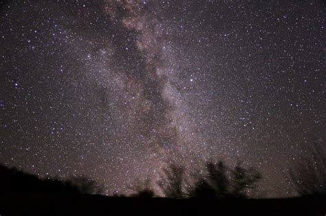 Starry Night Photography Milky Way Horizon Looking North