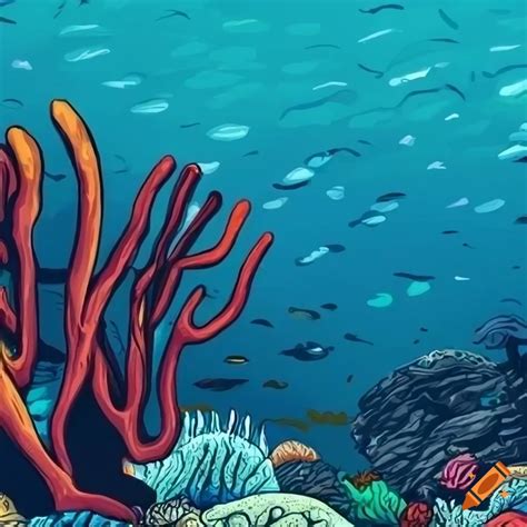 Hand Drawn Reef Background