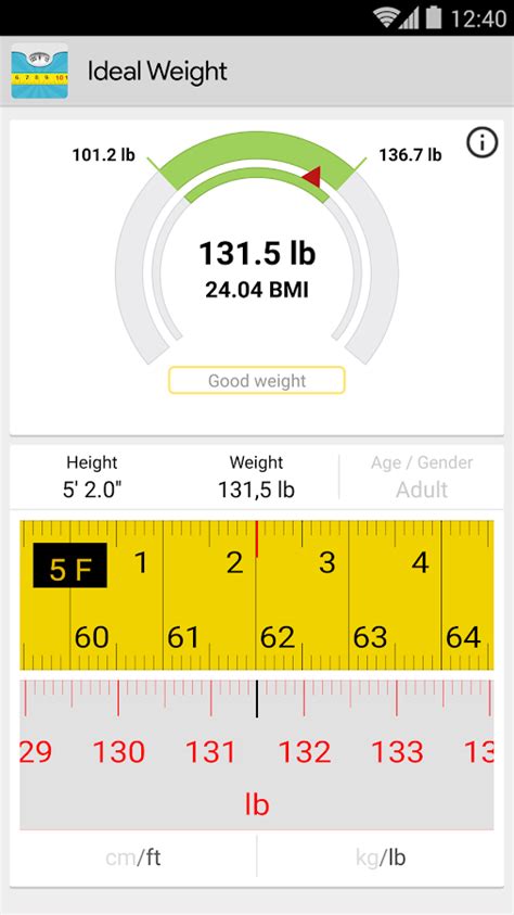 Ideal Weight, BMI Calculator - Android Apps on Google Play