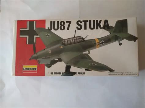 Vintage Lindberg German Junkers Ju Stuka Aircraft Model Kit