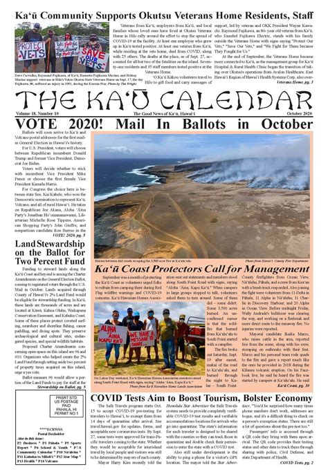 The Kaʻū Calendar News Briefs Hawaiʻi Island