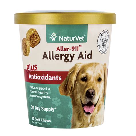 Naturvet Aller 911 Allergy Aid Plus Antioxidants Soft Chews For Dogs