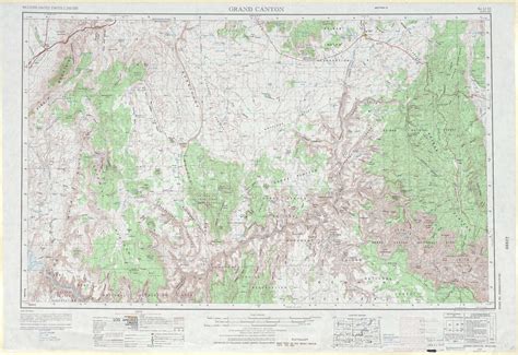 Grand Canyon Topographic Maps Az Usgs Topo Quad 36112a1 At 1250000