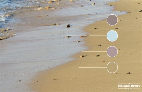 How To Paint Stunning Wet Sand And Beach Colors Malcolm Dewey Fine Art