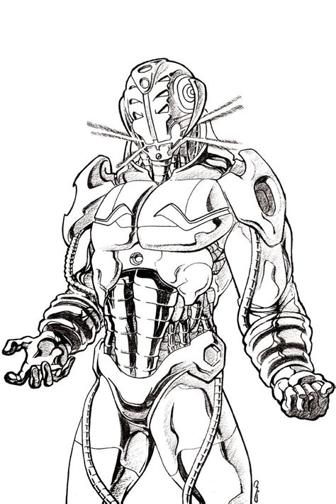 Ultron Coloring Pages Shirleyqofletcher