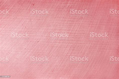 Aluminium Texture Background With Rose Gold Color Pattern Of Scratches