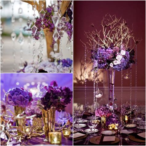 Lovely Gold Decorations 7 Purple And Gold Wedding