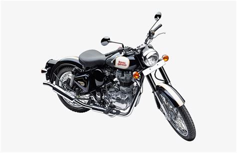 Classic Royal Enfield Classic 500 Black Png Image Transparent Png