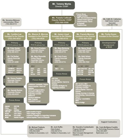 Military Organization Chart Template