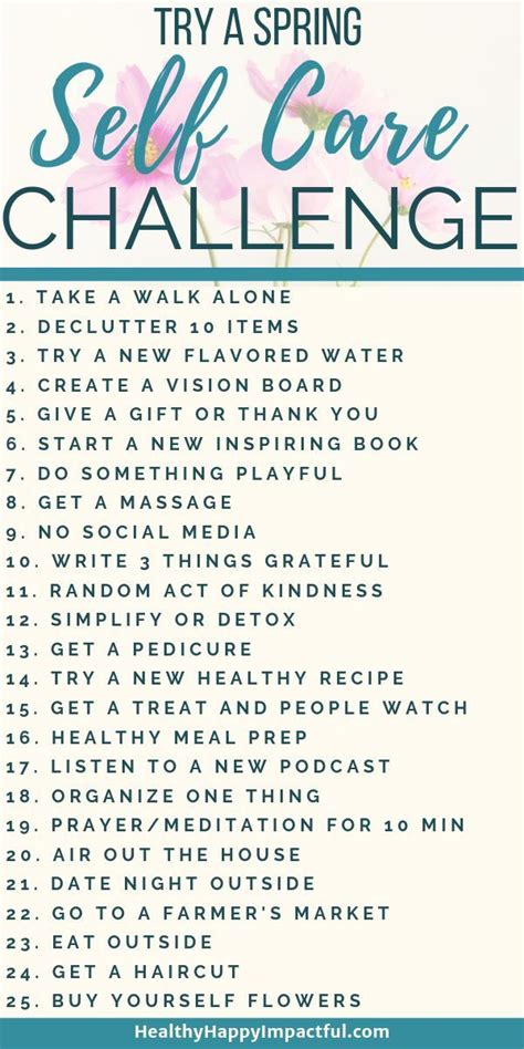 A Spring Self Care Challenge To Make The Most Of This Bright Season