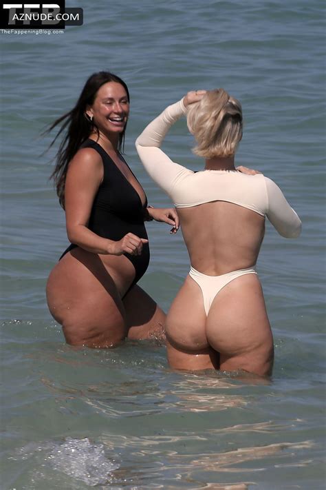 Bianca Elouise And Pal Yes Julz Show Off Their Curves As They Hit The