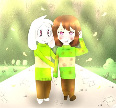 Chara And Asriel By Rakylove On Deviantart