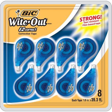 Product Of Bic Wite Out Ez Correct Correction Tape 16 X 393 8 Ct