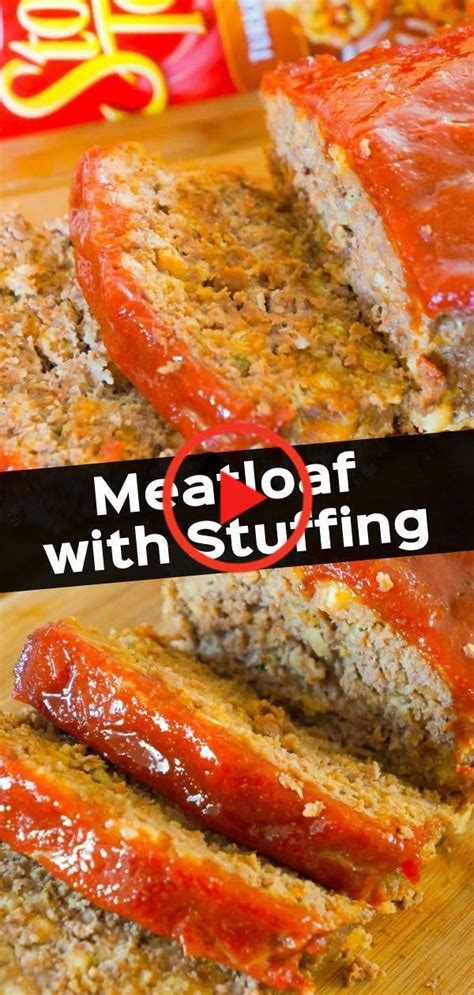 Serve it with real mashed potatoes or you'll love it the next day in a fantastic meat loaf sandwich. Meatloaf with Stuffing in 2020 | Delicious healthy recipes ...