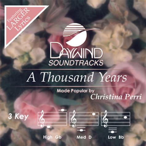 A Thousand Years Christina Perri Christian Accompaniment Tracks