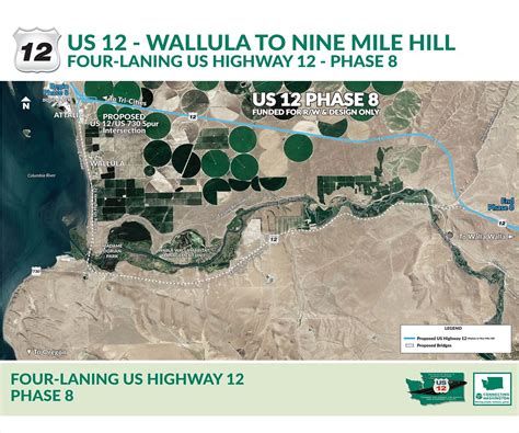 Us Highway 12 Phase 8 Corridor Map Washington State Dept Of