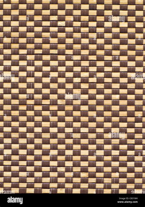 Woven Bamboo Mat Texture Stock Photo Alamy