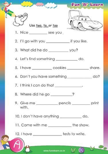 Complete the following sentences using is, am or are. Image result for year 5 english worksheets | 2nd grade ...