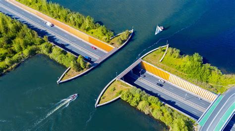 The Dutch Aqueduct That Allows Cars To Travel Underwater Sort Of