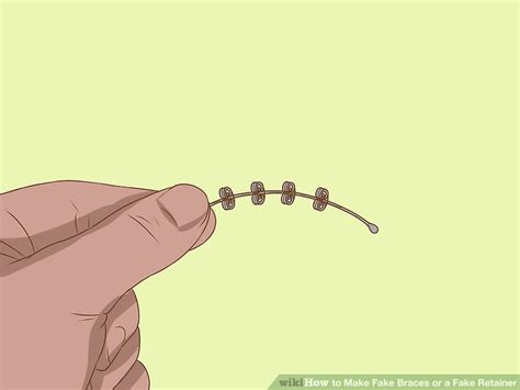 Fake braces can be made quickly and are easy to put on and take off. How to Make Fake Braces or a Fake Retainer - wikiHow